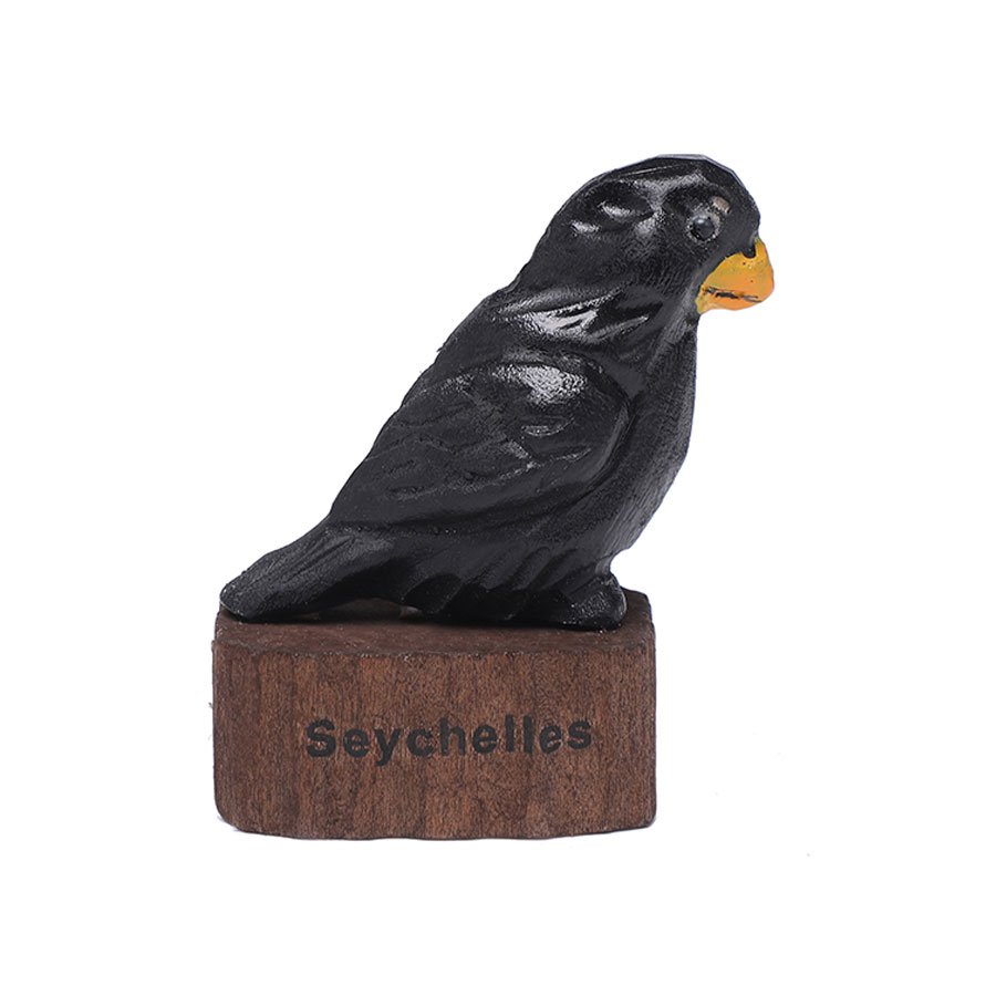 Seychelles Black Parrot Wooden Sharpener
